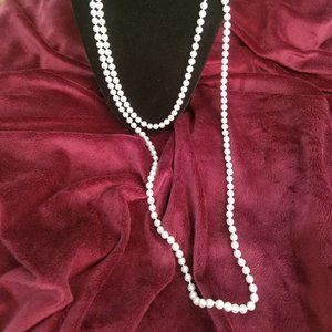 Claire's Faux Pearl Necklace 47" w/FREE 16" Strand